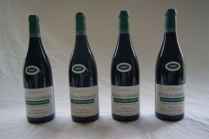 null 4 bouteilles de Nuits Saint-Georges, Clos des Porrets, Domaine Henri Gouges,...