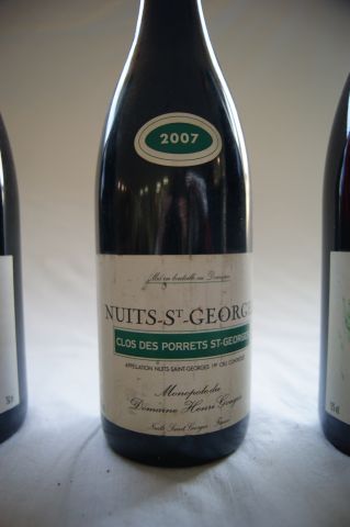null 5 bouteilles de Nuits Saint-Georges, Clos des Porrets, Domaine Henri Gouges,...