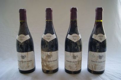 null 4 bouteilles de Pommard, Grands Epenots, domaine Gaunoux, 1988. (es)