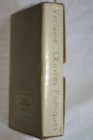 null Bibliothèqe de La Pléiade, Verlaine "Oeuvres poétiques complètes" 1940, première...