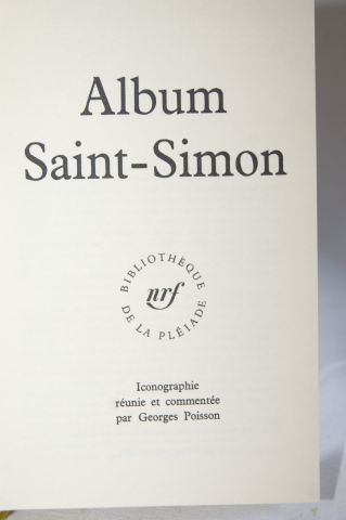 null Album de la Pleiade St SIMON 1969