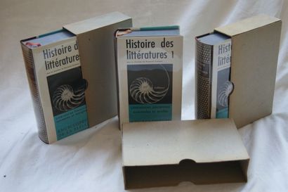 null BIBLIOTHEQUE DE LA PLEIADE "Histoire des Littératures", 3 tomes, 1955-1958