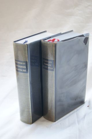null BIBLIOTHEQUE DE LA PLEIADE, Lot de 2 volumes : "Historiens et chroniqueurs du...