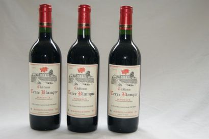 null 3 bouteilles de Bordeaux, Château Terre Blanque, 2001.