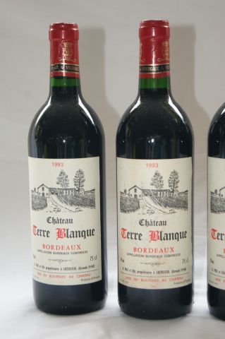null 4 bouteilles de Bordeaux, Château Terre Blanque, 1993.