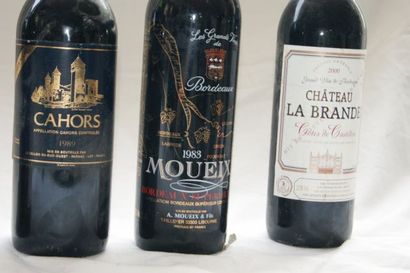 null Lot de 5 bouteilles de vins rouges : 1 de Côtes de Duras Château Bois de Lamothe...