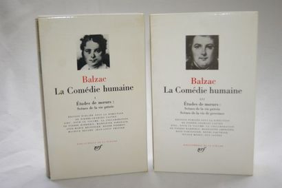 null Bibliothèque de La Pléiade, Balzac, La Comédie Humaine, lot de 2 volumes de...