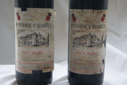 null 2 bouteilles de Haut Médoc, Château Pontoise Cabarrus, 1986 (esta)