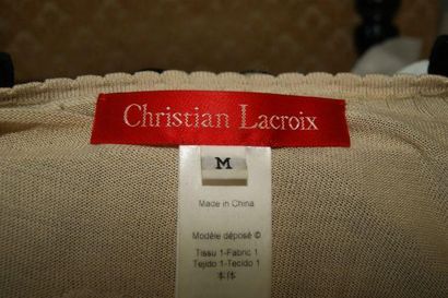 null Christian LACROIX Ensemble top et gilet en laine. Taille M.