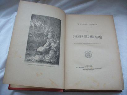 null Fenimore COOPER "Le dernier des Mohicans" Limoges, Marc Barbou, circa 1900....