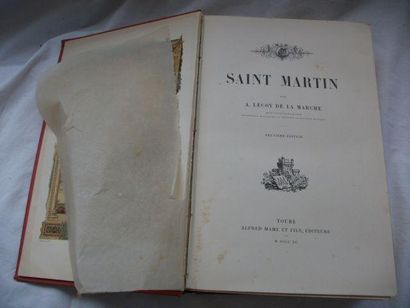 null LECOY DE LA MARCHE "Saint Martin" Tours, Mame et Fils, 1890. Belles illustr...