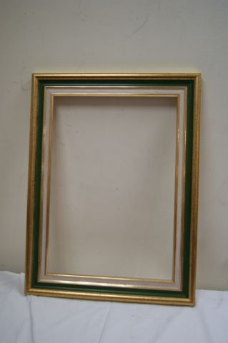 null Cadre en résine laquée et dorée. 61 x 46 cm (35 x 49 cm)