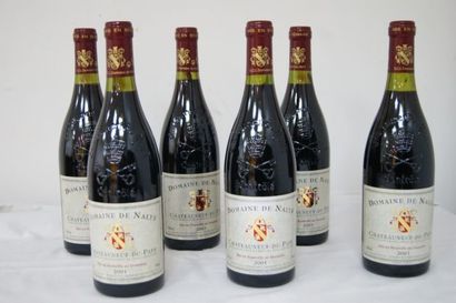 null 6 bouteilles de Chateauneuf du Pape, domaine de Lalys, 2001.