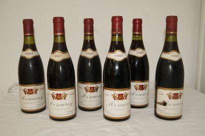 null 6 bouteilles de Mercurey, Jean Maréchal, cuvée Prestige, 1987. (els)