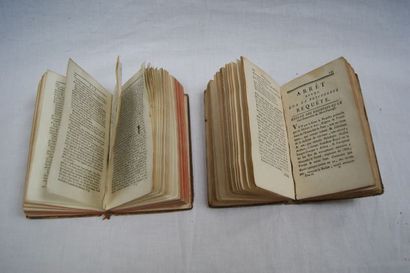 null Lot de 2 livres XVIIIe : "Oeuvres" de Boileau, tome 2 (Amsterdam, 1758) et "Dictionnaire...