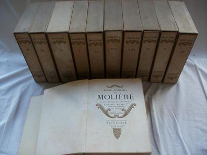 null MOLIERE "Oeuvres complètes" 11 volumes. Richelieu, 1949