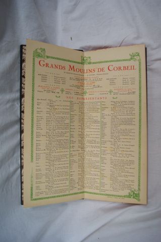 null Registre "Les Grands Moulins de Corbeille", 1934. Vierge.