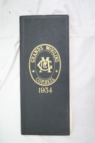 null Registre "Les Grands Moulins de Corbeille", 1934. Vierge.