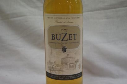 null 2 bouteilles de Buzet Blanc, 2007.