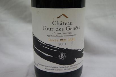 null 2 bouteilles de Côtes du Ventoux, Château Tour des Genets, 2007.