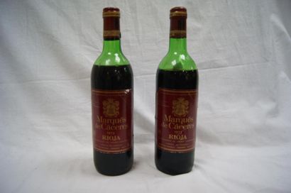 null 2 bouteilles de Rioja "Marques de Caceres" 1973 (B)