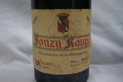 null 4 bouteilles de Bouzy Rouge, 1970. (ea, B)