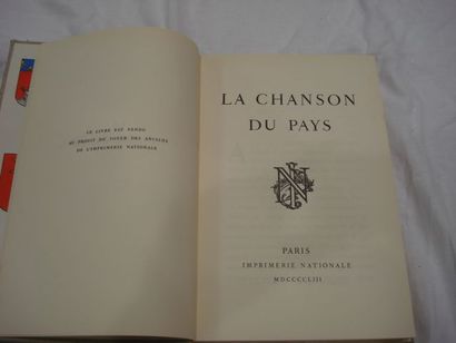 null "La Chanson du Pays" Imprimerie nationale de Paris, 1953.