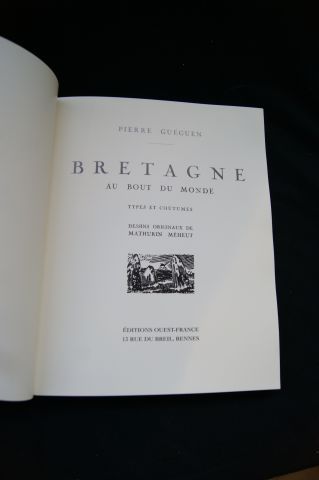 null Pierre GUEGUEN "Bretagne au bout du monde, types et coutumes". Illustrations...