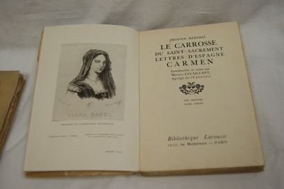 null Posper Mérimée "Le Carosse du Saint Sacrement - Lettres d'Espagne - Carmen"...