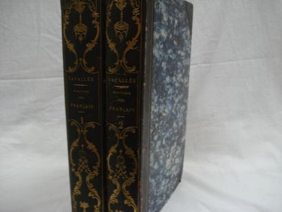 null LAVALLEE "Histoire des français" Hetzel, 1845. 2 volumes. Avec ex libris Se...