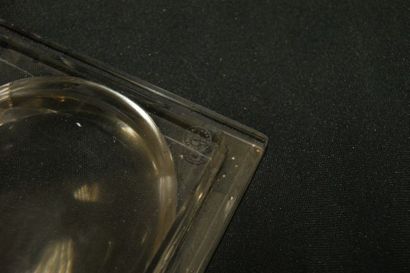 null BACCARAT Série de 6 coupelles en cristal. Long.: 16 cm