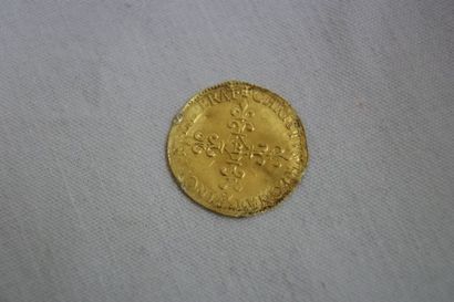 null CHARLES X Ecu d'or. 1562. Poids : 3,34 g (usure, accidents)