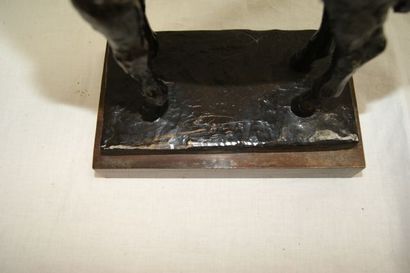 null Marcel LEMAR (1892 - 1941)
Cheval
 Bronze à patine noire "Signé et numéroté...