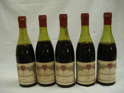 null 5 bouteilles de Chambertin, 1973 (très bas)