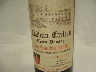 null 4 bouteilles de Château Carteau, Côtes Daugay, Saint Emilion Grand Cru, 198...