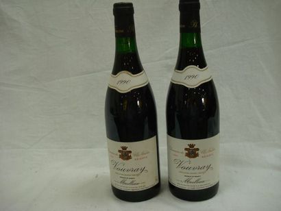 null 2 bouteilles de Vouvray Moelleux, domaine du Clos Naudin (Faureau), 1990