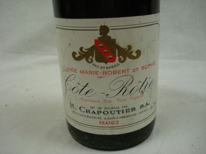 null 2 de bouteilles de 	Côte Rôtie, Chapoutier	, 1981 (LB)