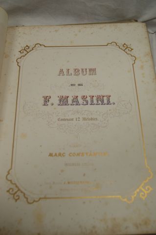 null "L'Album de Masini", 1846. Parolier illustré.