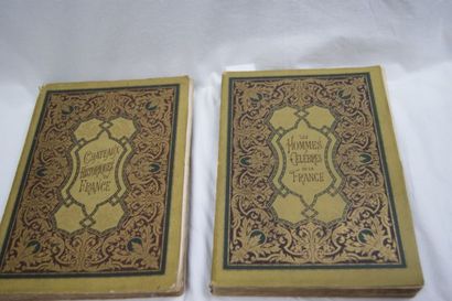 null Editions Mame, lot de 2 volumes brochés : Dumas "Les hommes célèbres de la France"...