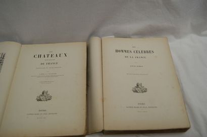 null Editions Mame, lot de 2 volumes brochés : Dumas "Les hommes célèbres de la France"...