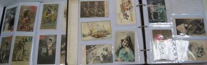 null 2 albums contenant 564 cartes postales anciennes et semi-modernes. Thèmes :...