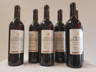 null 6 bouteilles de Pessac Léognan, Domaine La Roche Vignobles, Rodriguez Lalande,...
