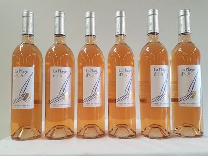 null 6 bouteilles de Côtes de Provence Rosé, La Plage d'Or, 2015