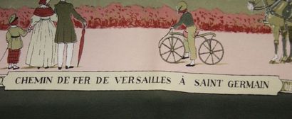 null HERMES Carré en soie «Les Merveilles de la Vapeur » par de Ledoux. 89 x 89 cm...