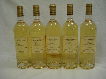 null 5 bouteilles de Clos Sainte Magdeleine, Cassis Blanc, 2010.
