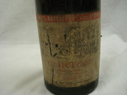 null 1 bouteille de Corton Clos du Roy, caves Maxim, 1949 (très bas, ela)