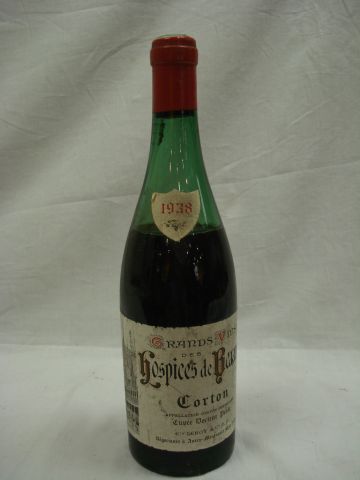 null 1 bouteille de Corton Hospices de Beaune, Leroy, 1938, (très bas)