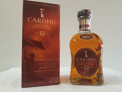 null 1 bouteille de Whisky Cardhu 12 ans d'âge Single, 70 cl. Dans sa boîte.