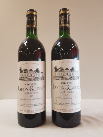 null 2 bouteilles de Château Lafon Rochet, Grand Cru Classé de St Estèphe, 1985