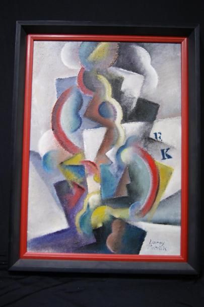 null Patrick LEROY (né en 1948)
Composition abstraite
Huile sur carton
52 x 38 c...